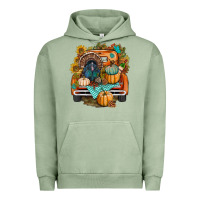 Pigment Oil Green thanksgiving truck bbs Urban Hoodie - BundleAndBundleShop