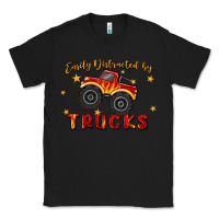 Black easily distracted by trucks Classic Tee - MaliasSmallBusiness