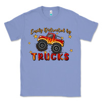 Colony Blue easily distracted by trucks Classic Tee - MaliasSmallBusiness
