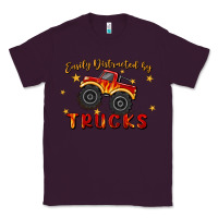 Plum easily distracted by trucks Classic Tee - MaliasSmallBusiness