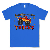 True Royal easily distracted by trucks Classic Tee - MaliasSmallBusiness