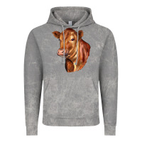 Cloud Rock red angus cattle cow Vintage Hoodie - LillyAllenDesigns
