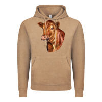 Vintage Coffee red angus cattle cow Vintage Hoodie - LillyAllenDesigns