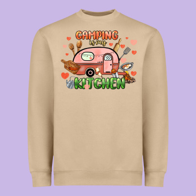 Camping Is My Kitchen Heavyweight Sweatshirt Designed By Nancycooperartshop