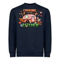 Navy camping is my kitchen Heavyweight Sweatshirt - NancyCooperArtShop