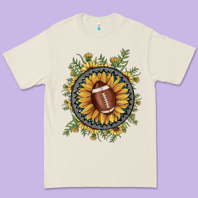 Football Gemstone Sunflower Premium Tee Designed By Jahusdesignshop