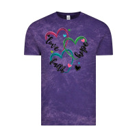 Cloud Purple faith hope love Vintage Tee - MaliasSmallBusiness
