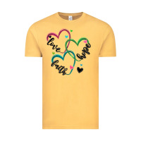 Vintage Mustard faith hope love Vintage Tee - MaliasSmallBusiness