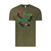 Vintage Olive faith hope love Vintage Tee - MaliasSmallBusiness