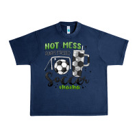 Navy hot mess always stressed soccer mama stanley cup Urban Heavy Tee - MaliasSmallBusiness