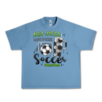 Pebble Blue hot mess always stressed soccer mama stanley cup Urban Heavy Tee - MaliasSmallBusiness
