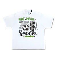 Hot Mess Always Stressed Soccer Mama Stanley Cup Urban Heavy Tee | Teevron