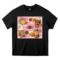 Black cafecito y chisme. Heavy Core Tee - JahusDesignShop