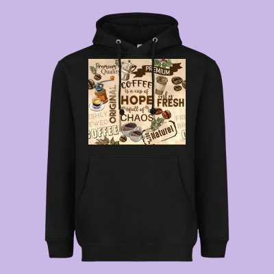 Coffee Is A Cup Of Hope Heavyweight Hoodie Designed By Tumblerdesignbyshophia