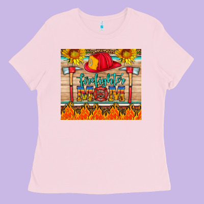 Firefighter Mom Ladies Tee Designed By Hra Design Shop
