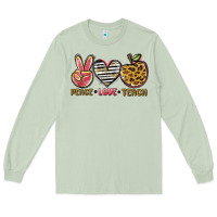 Matcha peace love teach Long Sleeve Tee - NancyCooperArtShop