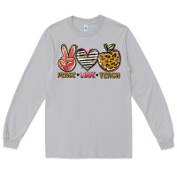 Moon Dust peace love teach Long Sleeve Tee - NancyCooperArtShop