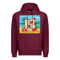 Burgundy summer mama Premium Hoodie - TumblerDesignByShophia