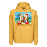 Mustard summer mama Premium Hoodie - TumblerDesignByShophia