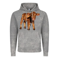 Cloud Rock red angus calf Vintage Hoodie - LillyAllenDesigns
