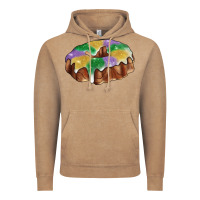 Vintage Coffee Mardi gras king cake Vintage Hoodie - RanaPortraitStore