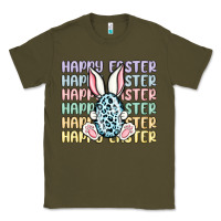 Army Green happy easter Classic Tee - MaliasSmallBusiness