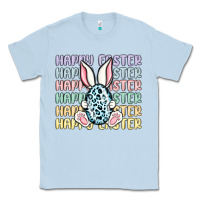 Dusty Blue happy easter Classic Tee - MaliasSmallBusiness