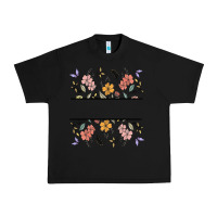 Black wildflower your text here Urban Heavy Tee - MaliasSmallBusiness