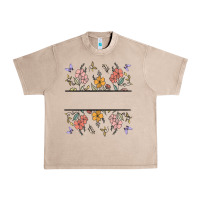 French Oak wildflower your text here Urban Heavy Tee - MaliasSmallBusiness