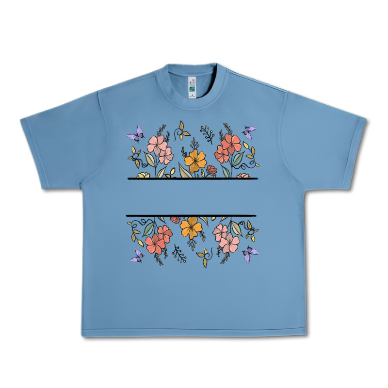 Wildflower Your Text Here Urban Heavy Tee by MaliasSmallBusiness | Teevron