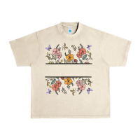 Sandshell wildflower your text here Urban Heavy Tee - MaliasSmallBusiness