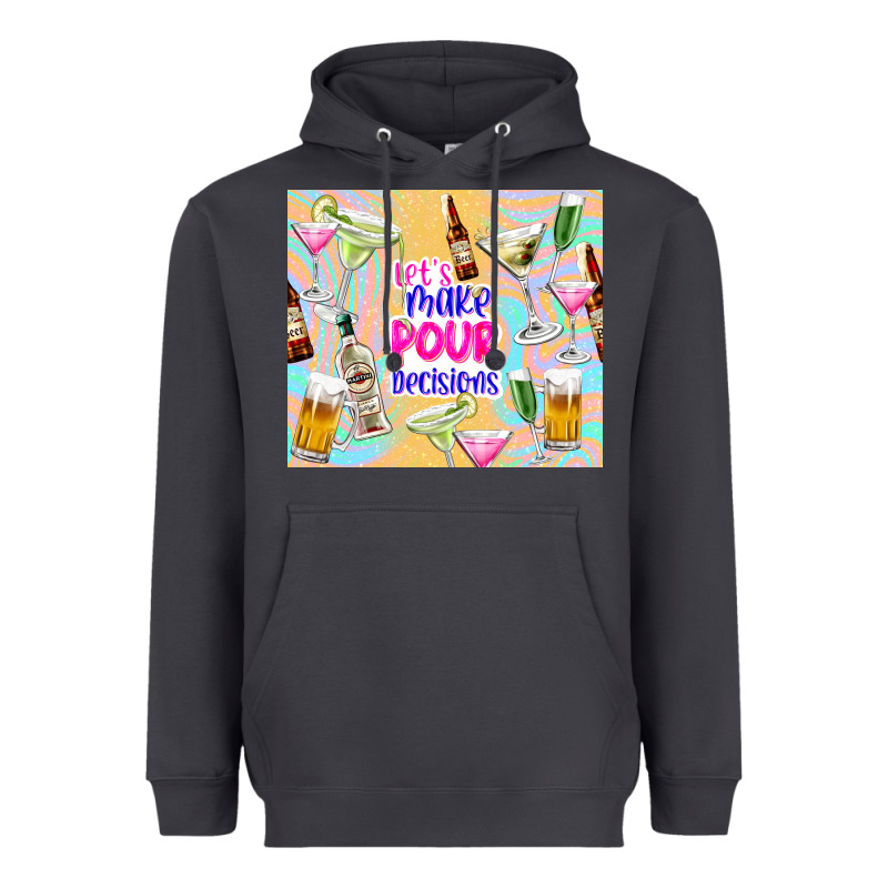 Let's Make Pour Decisions Heavyweight Hoodie by TumblerDesignByShophia | Teevron