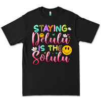 Black staying delulu is the solulu Premium Tee - Artiststas