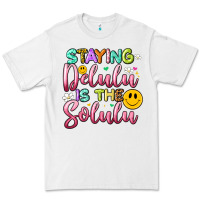 White staying delulu is the solulu Premium Tee - Artiststas
