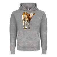 Cloud Rock simmental calf Vintage Hoodie - LillyAllenDesigns