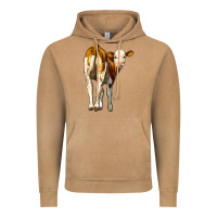 Vintage Camel simmental calf Vintage Hoodie - LillyAllenDesigns
