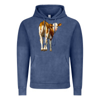 Vintage Denim simmental calf Vintage Hoodie - LillyAllenDesigns