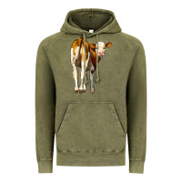 Vintage Olive simmental calf Vintage Hoodie - LillyAllenDesigns