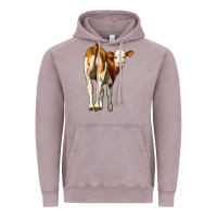 Vintage Zinc simmental calf Vintage Hoodie - LillyAllenDesigns