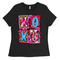 Black xoxo with roses and candies olivia Ladies Tee - OliviaCreatesArt