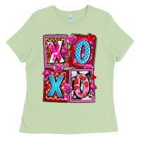Matcha xoxo with roses and candies olivia Ladies Tee - OliviaCreatesArt
