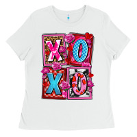 White xoxo with roses and candies olivia Ladies Tee - OliviaCreatesArt