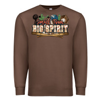 Chestnut Small town big spirit Baseball Premium Sweatshirt - HowdyJamesFarm