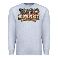 Heather Grey Small town big spirit Baseball Premium Sweatshirt - HowdyJamesFarm