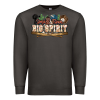 Smoke Small town big spirit Baseball Premium Sweatshirt - HowdyJamesFarm