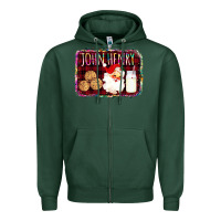 Sports Green john henry Zipper Hoodie - Bettercallsaul