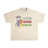 Sandshell i feel like garbage raccoon Urban Heavy Tee - MaliasSmallBusiness