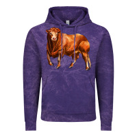 Cloud Purple red angus bull Vintage Hoodie - LillyAllenDesigns