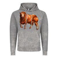 Cloud Rock red angus bull Vintage Hoodie - LillyAllenDesigns