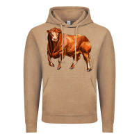 Vintage Coffee red angus bull Vintage Hoodie - LillyAllenDesigns